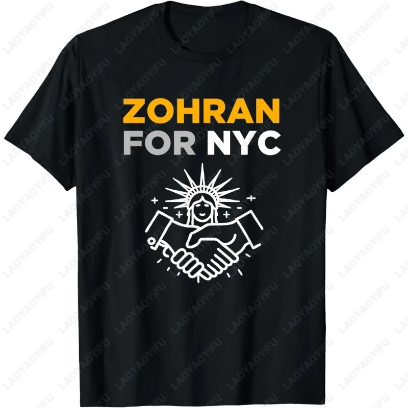 

Zohran for NYC Mayor Mamdani for New York 2025 TShirt Creative Novelty Popular Design Funny Camisetas Men Women Cotton Tees Gift