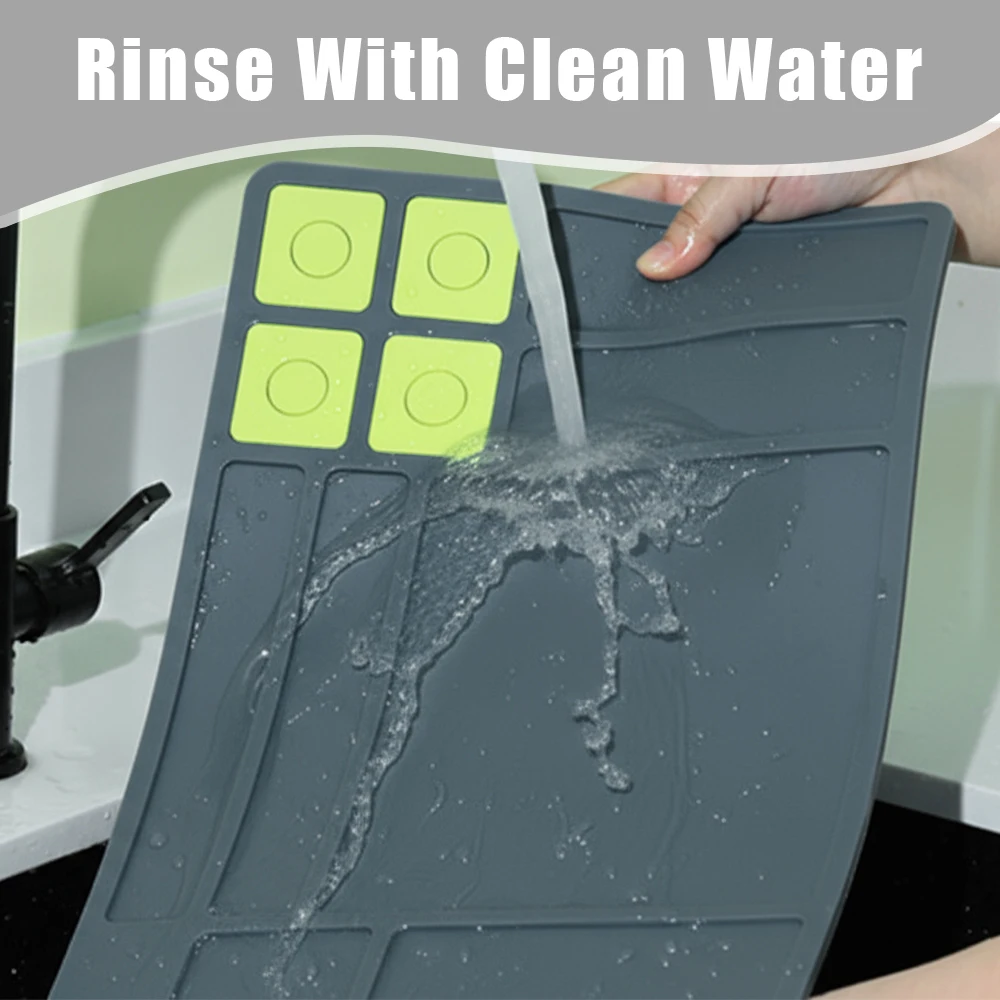 Pistol Gun Cleaning Mat Gun Maintenance Repair Pad with Magnetic Dots and Organizer Parts Anti-Slip Rubberized Gun Repair Mat view 5