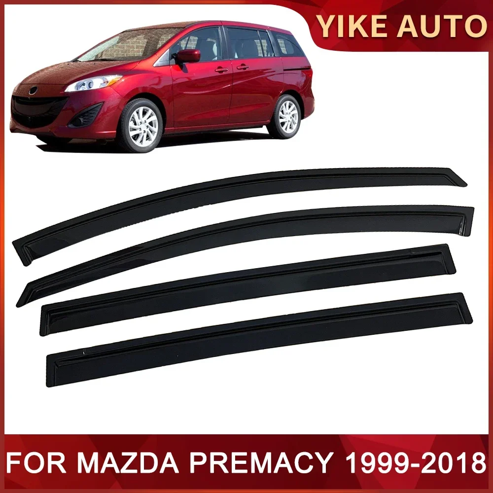 

Оконный козырек для MAZDA 5 Premacy 1999-2018, дверной козырек с защитой от ветра, солнца, дождя, боковые окна, ветровые дефлекторы, автозапчасти