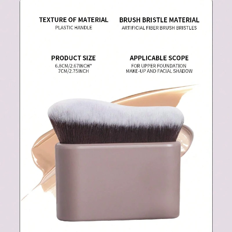 Grand pinceau de maquillage pour Contour, forme ondulée, professionnel, pour mélanger la poudre, pour le visage, les joues, mettant en valeur et le bronzage