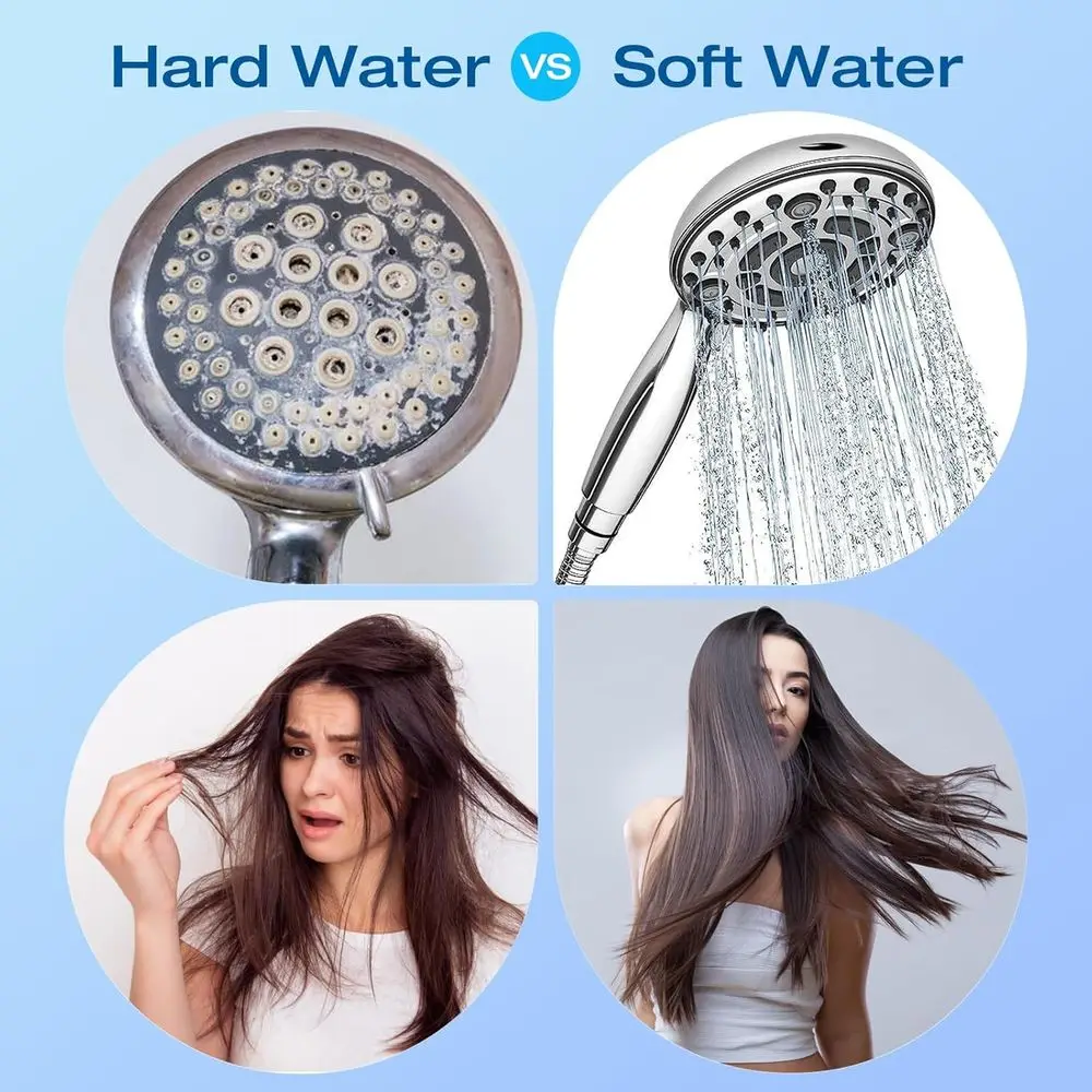 Ammorbidente portatile H&G Lifestyles per camper con tubo dell'acqua, raccordi in ottone da 3/4" per uso alimentare 5A 2600 galloni ammorbidisce l'acqua dura