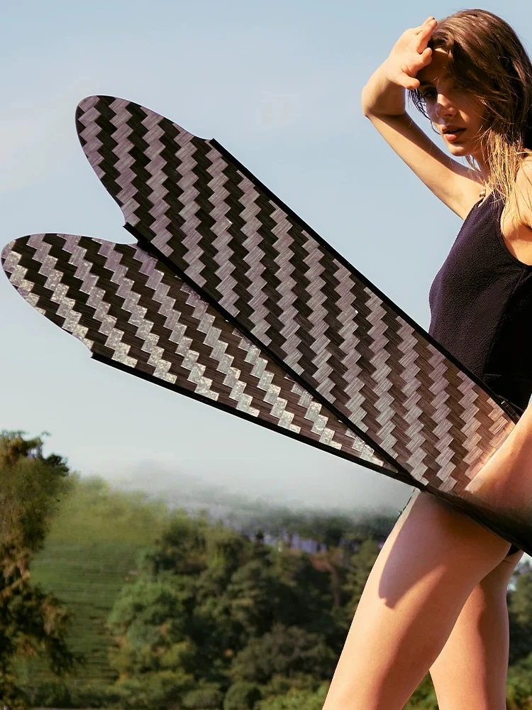 long flippers pure carbon fiber glass fiber scuba diving frog flippers