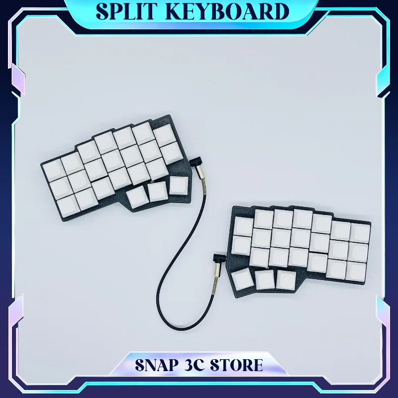 Corne Split Keyboard Kit Ergonomic Mechanical Keyboard QMK VIAL Hot Swap RGB Wired DIY Kit for Mac Win Programming Gamer