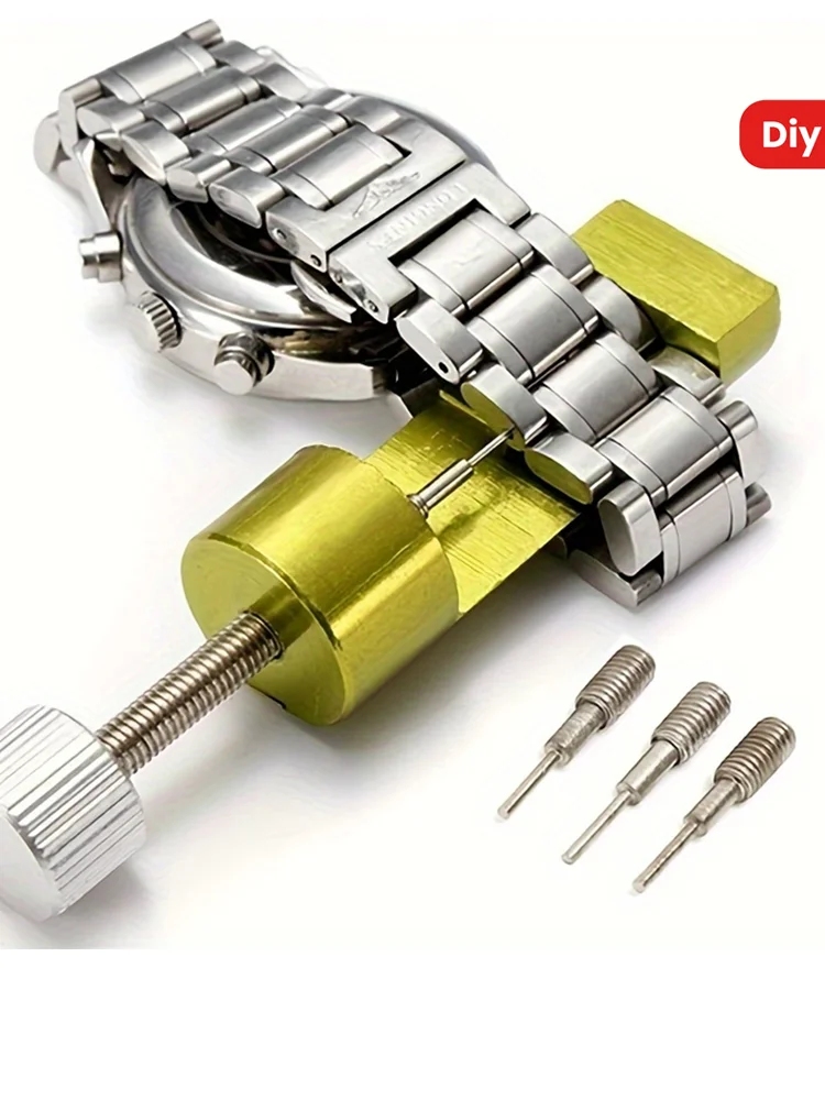 2pcs DIY Metal Watch Band Strap Link Pin Remover Repair Tool Kit for Watchmakers with Pack of 3 Extra Pins Mini Watchband Tools