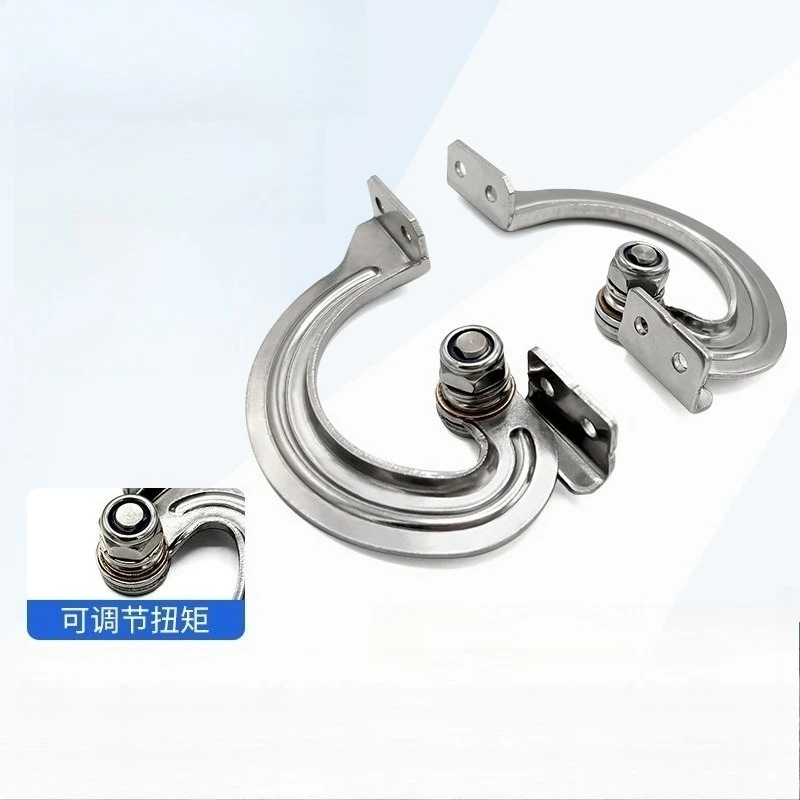 Stainless Steel Adjustable Damping Torque Hinge Hidden Concealed Positioning Hinge For Equipment Cabinet Shell Arbitrary Stop