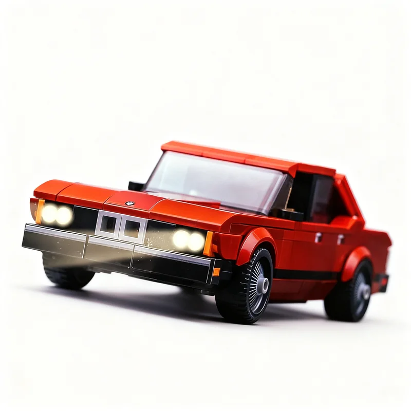 428pcs MOC Steve Harrington S Luxury Auto 733i Model Building Blocks Living Room Decor Desktop Ornament Display Gift For Adults