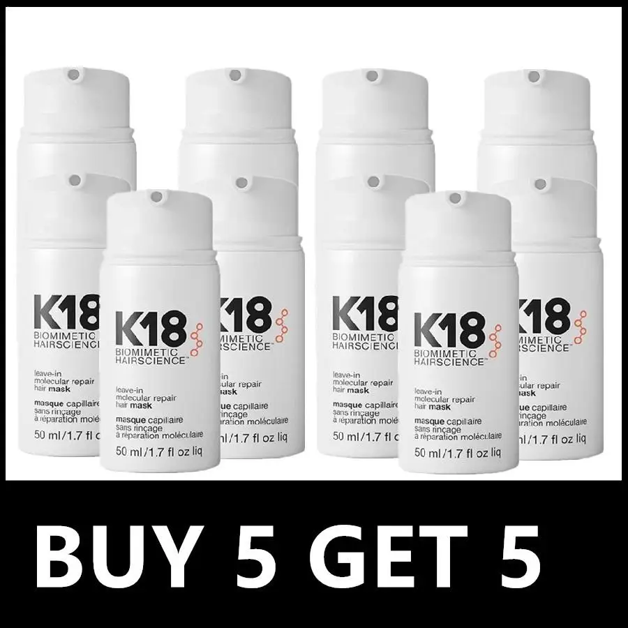 

10X K18 Repair Hair Mask Leave-In Molecular Damage Restore Soft Hair Deep Keratin Scalp Treatment Hair Care Product 50ml