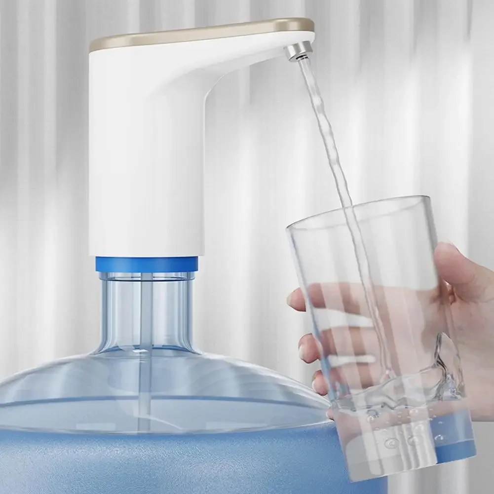 مضخة مياه كهربائية، موزع مياه شرب صامت للغاية، مضخة عالمية قابلة لإعادة الشحن عبر USB للمطبخ والمكتب والمنزل
