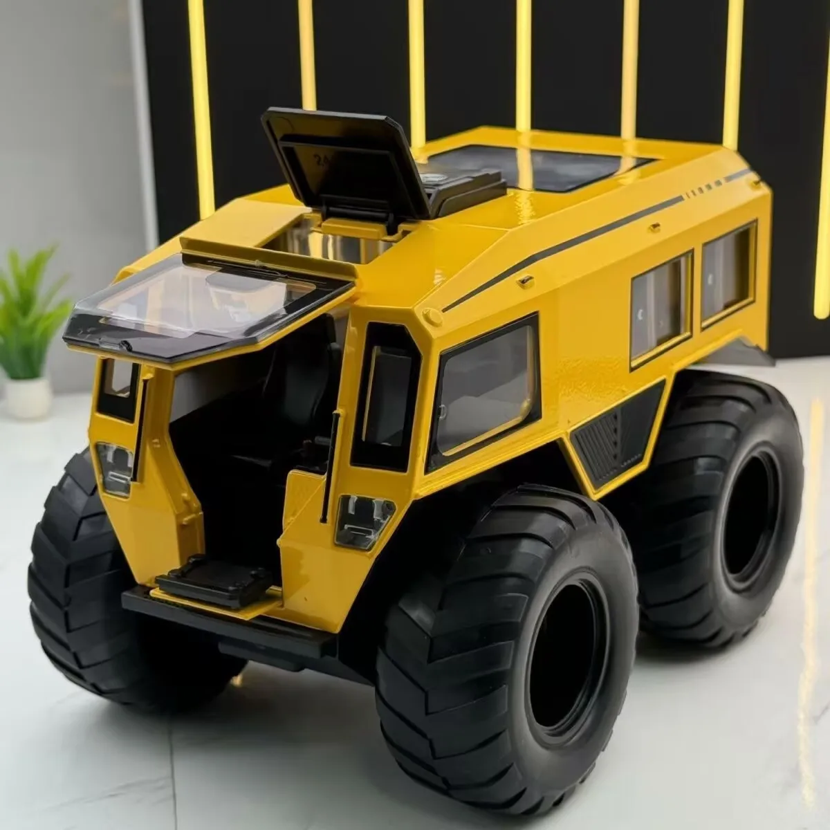 

1:24 Sherp Alloy ATV Truck Model Diecasts Metal All-Terrain Off-Road Vehicles Car Model Sound and Light Simulation Kids Toy Gift