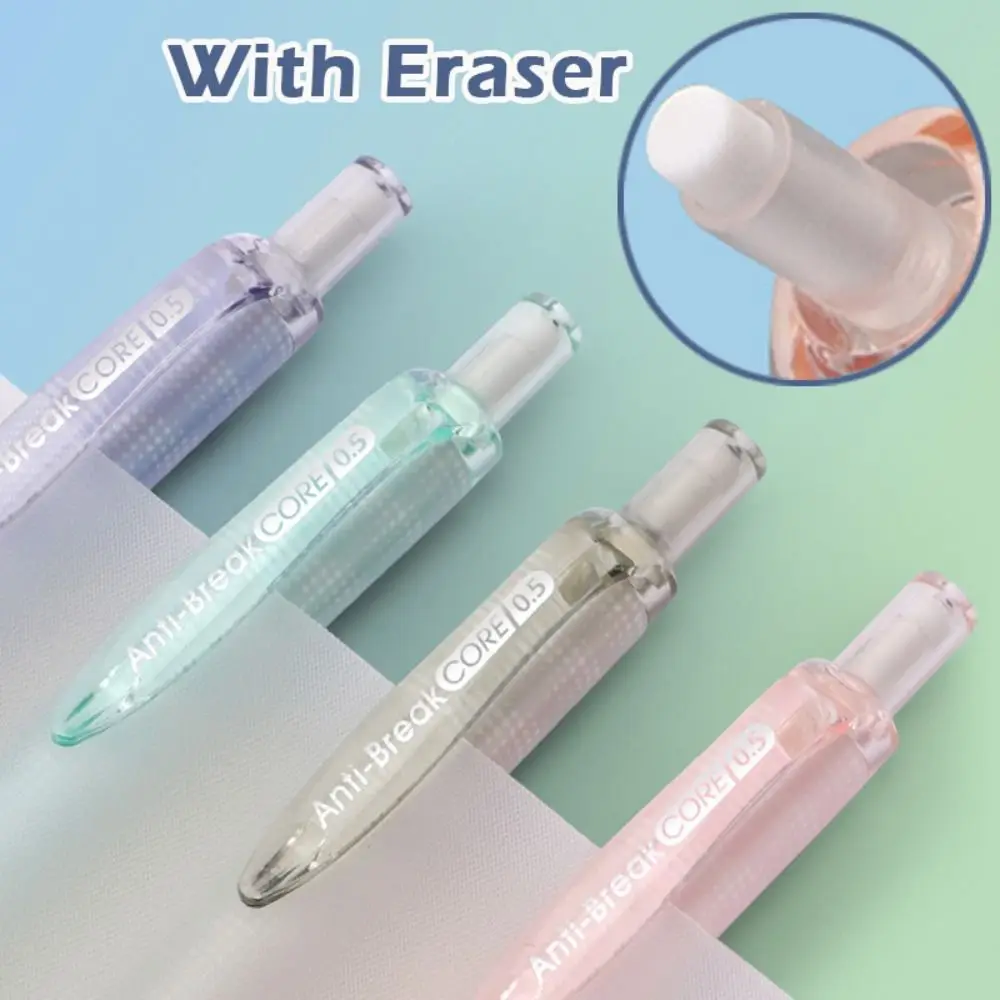 New Low Gravity Mechanical Pencil 0.5mm Metal Tip Smooth Writing Propelling Pencil 2B Pencil Students