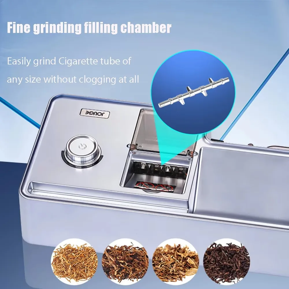 3 in 1 Size Cigarette Maker 5.5/6.5/8mm Infrared Sensing Cigarette Rolling Machine with Double Tobacco Filling Compartment