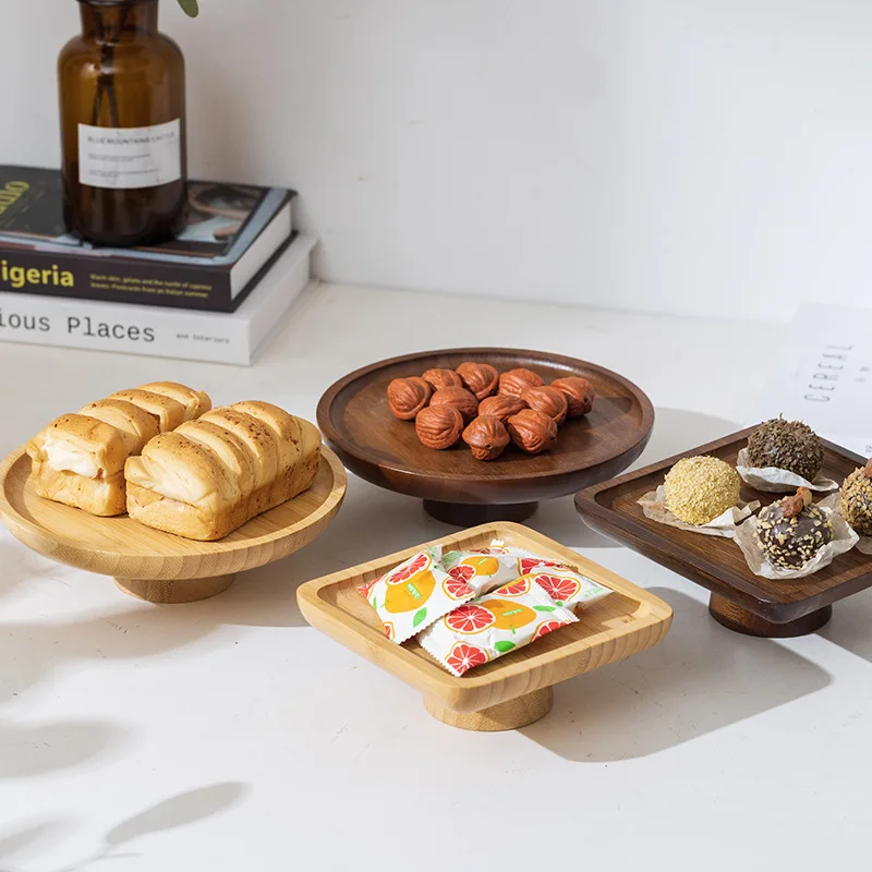 

Tall Cake Tray Wedding Dessert Table Display Shelf Home Furnishings Decorative Fruit Snacks Wooden Tray Fruit Plate.