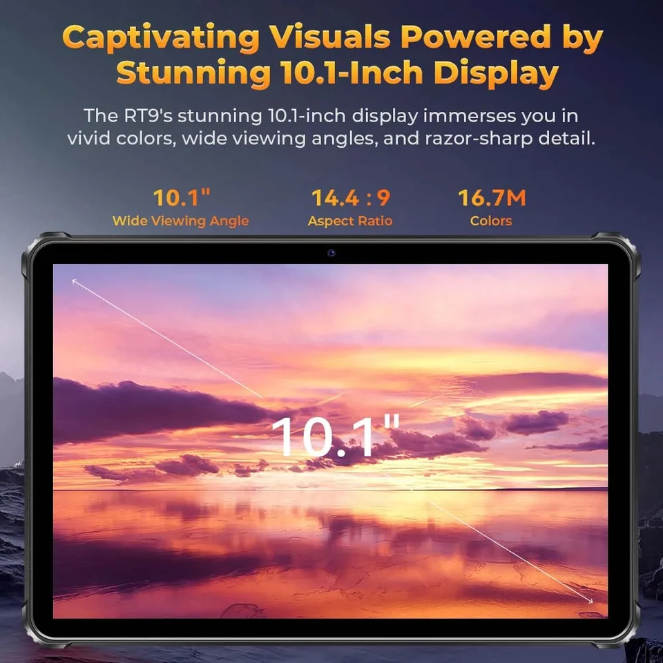Oukitel-頑丈な防水タブレット,PC,rt9,4g,10.1 