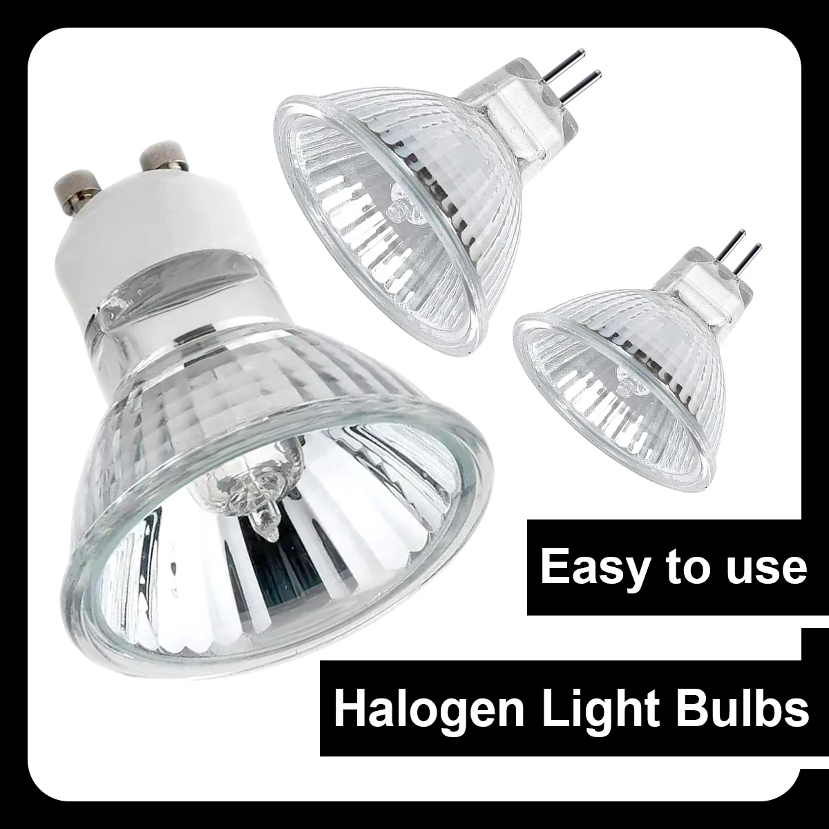 Halogen Spotlight Bulb 2pins Gu10 Mr16 Gu5.3 Dimmable Light Bulbs Warm White 2800k Ac220v Dc12v 30° Beam Angle 20w 35w 50w Glass