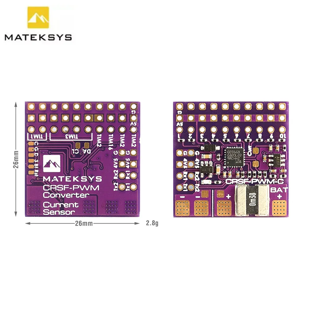MATEK Mateksys CRSF إلى PWM محول CRSF-PWM-6 / CRSF-PWM-C لاستقبال بروتوكول CRSF TBS Crossfire Nano SE RC FPV الطائرة بدون طيار
