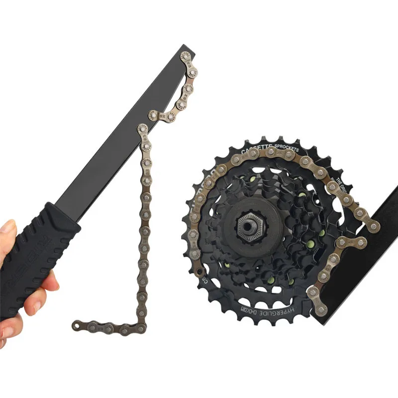 

Bike Cassette Removal Tools Universal Flywheel Chain Whip Sprocket Extractor Wrench With Anti-Slip Handle For Bicycle Repair