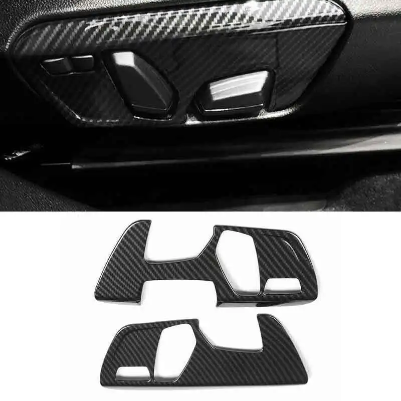 ABS Car Styling Seat Switch Button Adjustment Panel Cover Trim Stickers For BMW X1 X2 F48 F49 2016-22 Auto Interior Accessories