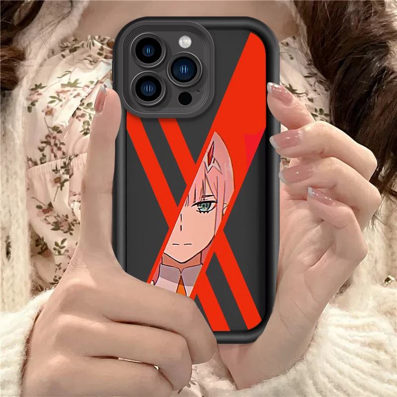 D-Darling In The Franxx Art Anime Eye Ladder For Apple iPhone 15 14 13 12 11 XS XR X Pro Max Plus Back Phone Case