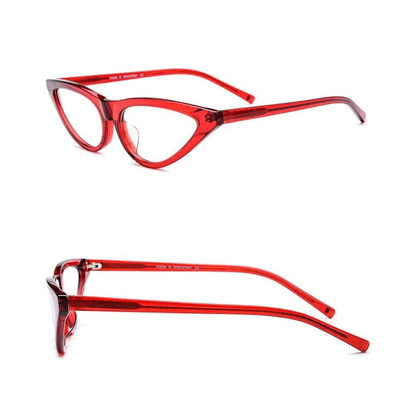 Belight Optical Acetate Cat Eye Shape Prescription Vintage Retro Women Colorful Eyeglasses Spectacle Frame Eyewear 19115