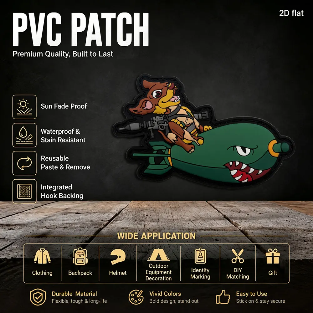 1Pc/2Pcs/3Pcs Optional Pvc Patches in the Shape of Alien Animals and Submarines, with Glow-In-The-Dark Effect, Waterproof and Wear-Resistant, Suitable for Jackets, Backpacks, Vests, and Clothing, with a Fleece Backing