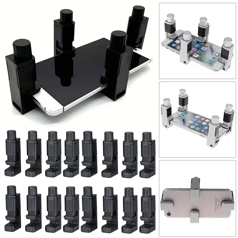 4/16Pcs Universal Screen Clip Fixture Tools Phone Screen Repair Kit Mobile Phone Repair Support Maintenance Tool Pack Alloy Clip