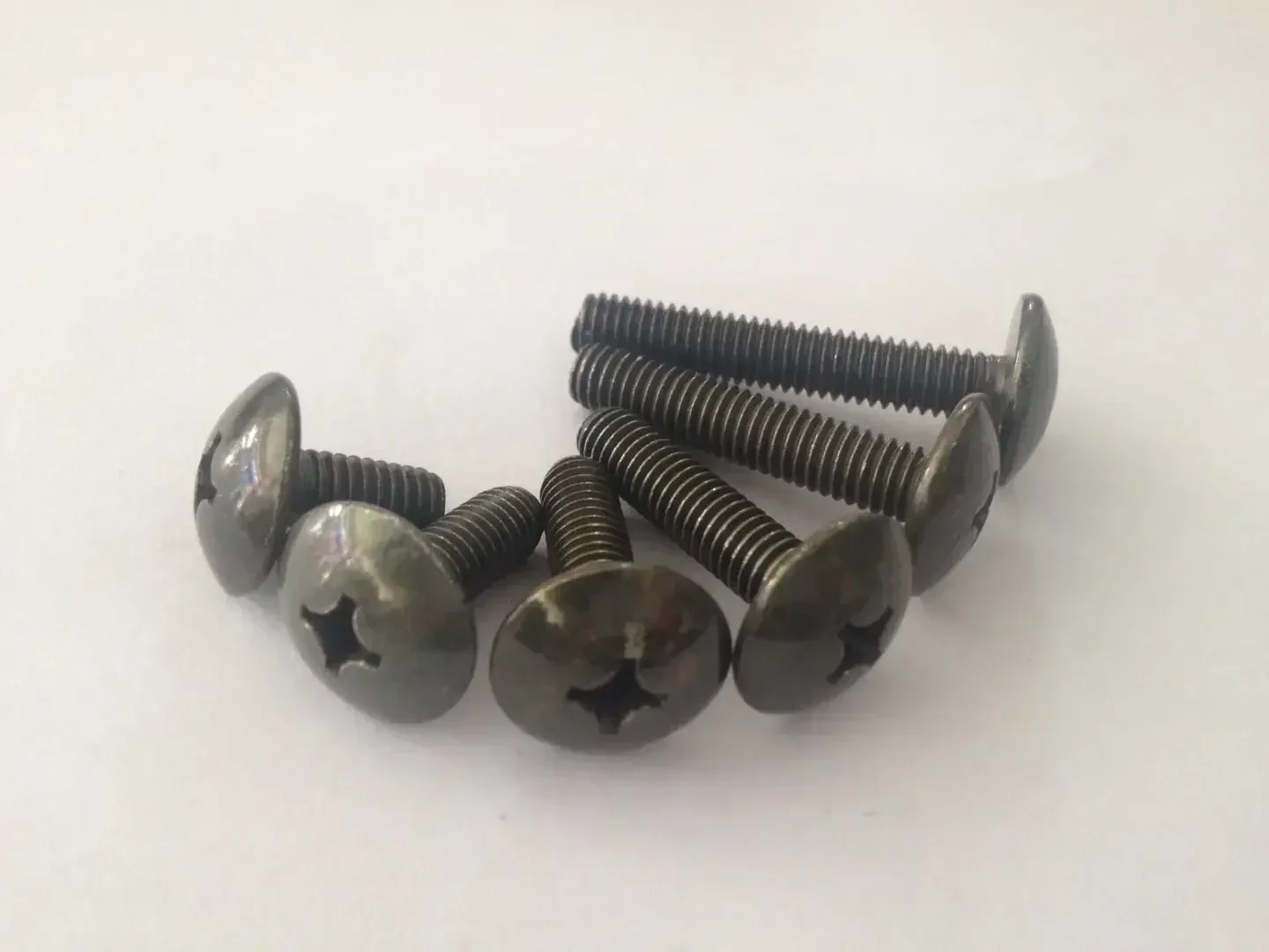 100pc 6mm Big Flat Head Cross Bolts M6 for Electric Scooter License Plate Motorcycle Panel Body Screw Mushroom Head Phillips