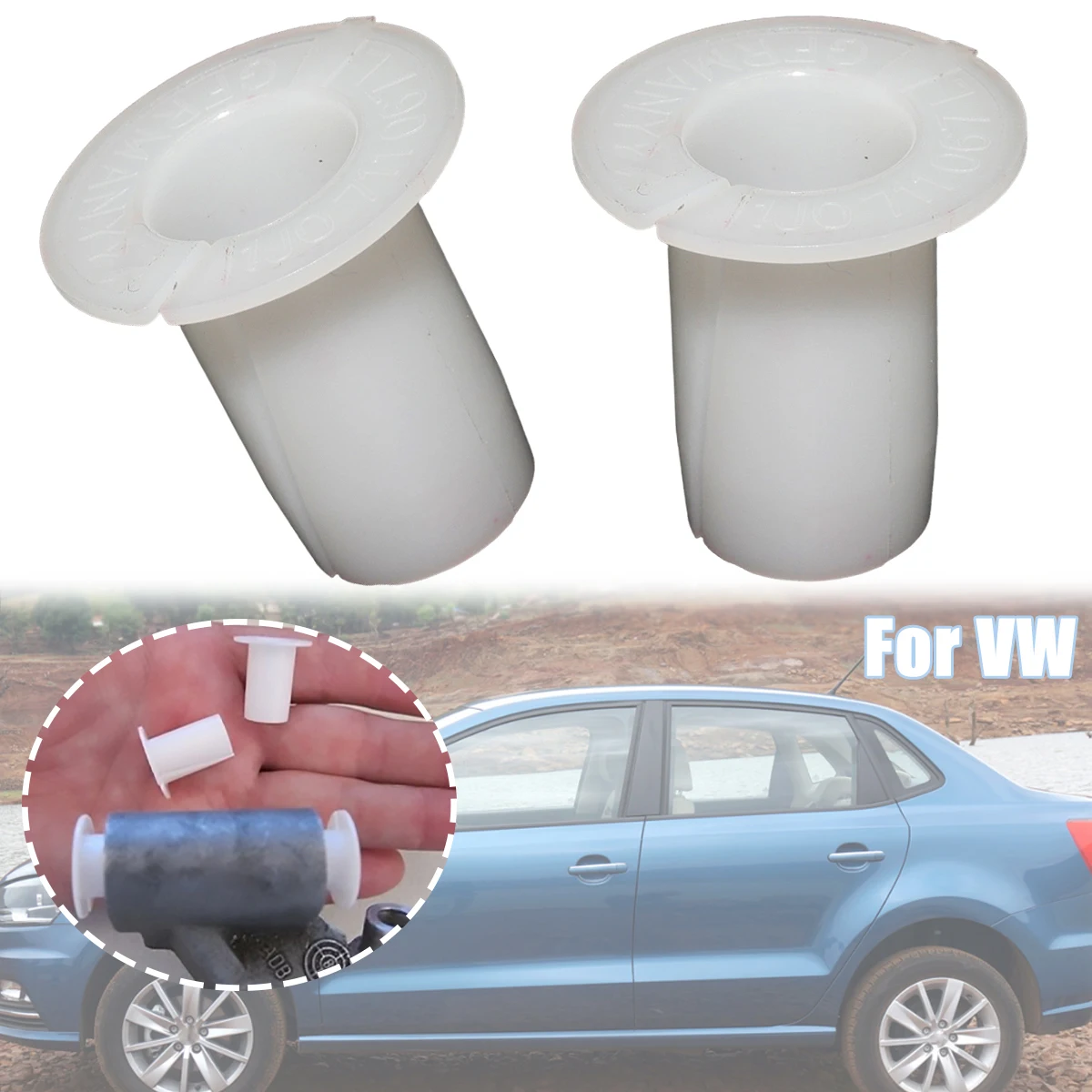 2PC Relay Lever Bushing For VW Ameo Beetle Bora Fox Deflection Bar Shift Control Bearing Socket Gear Adapter Circuit Rod Bracket
