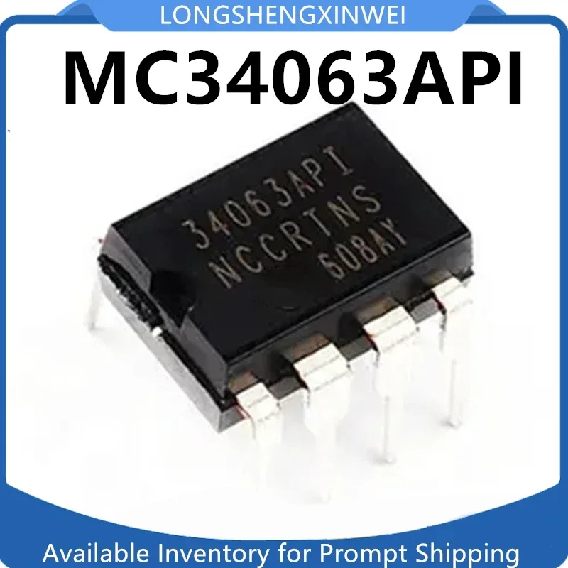 1PCS  MC34063 34063AP1 MC34063API DIP-8 New Inline Switch Regulator