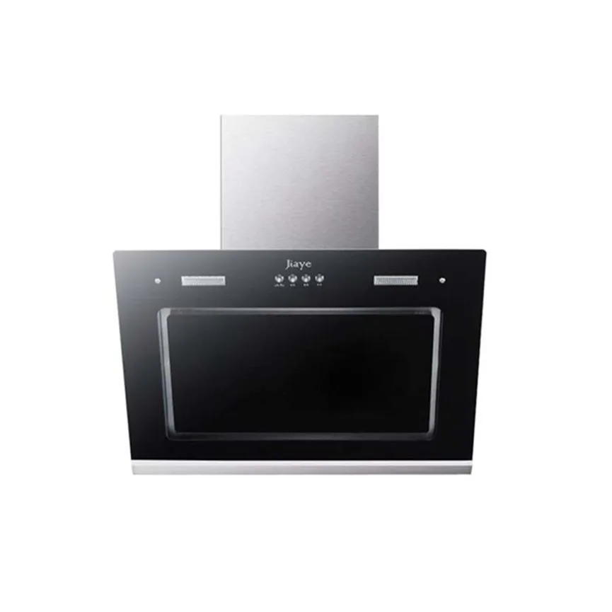 Smart Electric Slim Wall-Mounted 900mm Tempered Glass Touch Control Range Hood Large Suction Carbon Filter for Household Kitchen