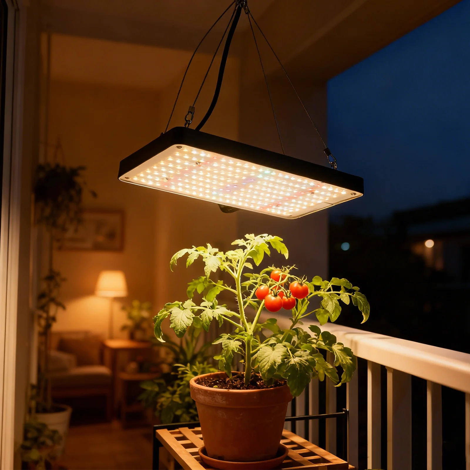 

LED Grow Lights, Full Spectrum Hanging Plant Lights with 6 Dimmable Settings, Ideal for Seed Starting and Indoor Growing