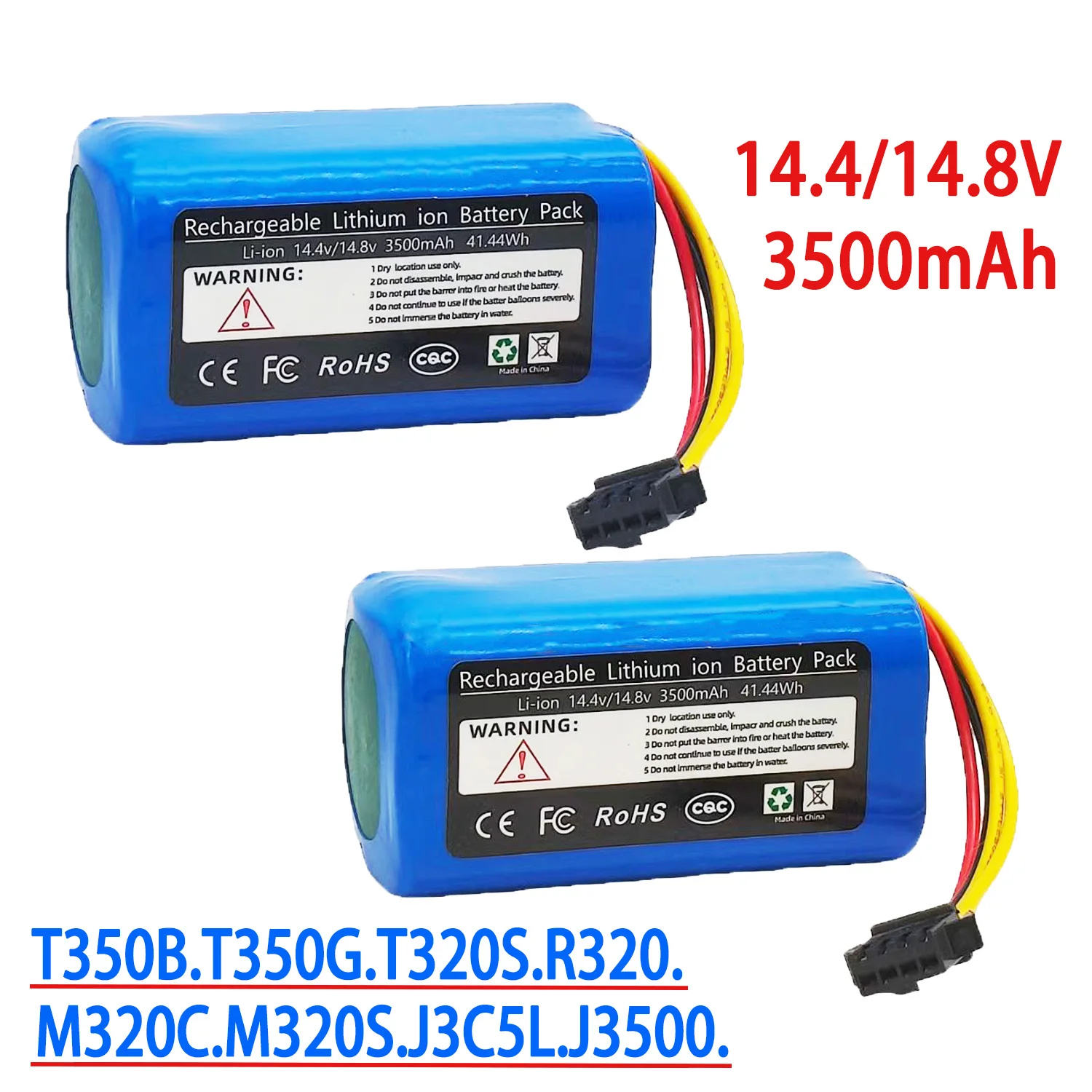Durable type 14.4V 3500mAh Li-ion Battery For Haier T350B.T350G.T320S.M320C.M320S.R320.QT35B.J3C5LJ3500