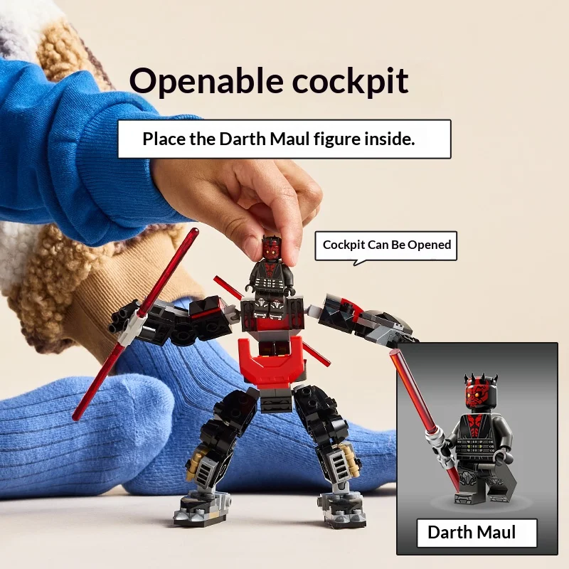 Lego Bouwstenen Star Wars Serie 75411 71839 71495 Darth Maul Combat Mech Kinderspeelgoed Kerstcadeau