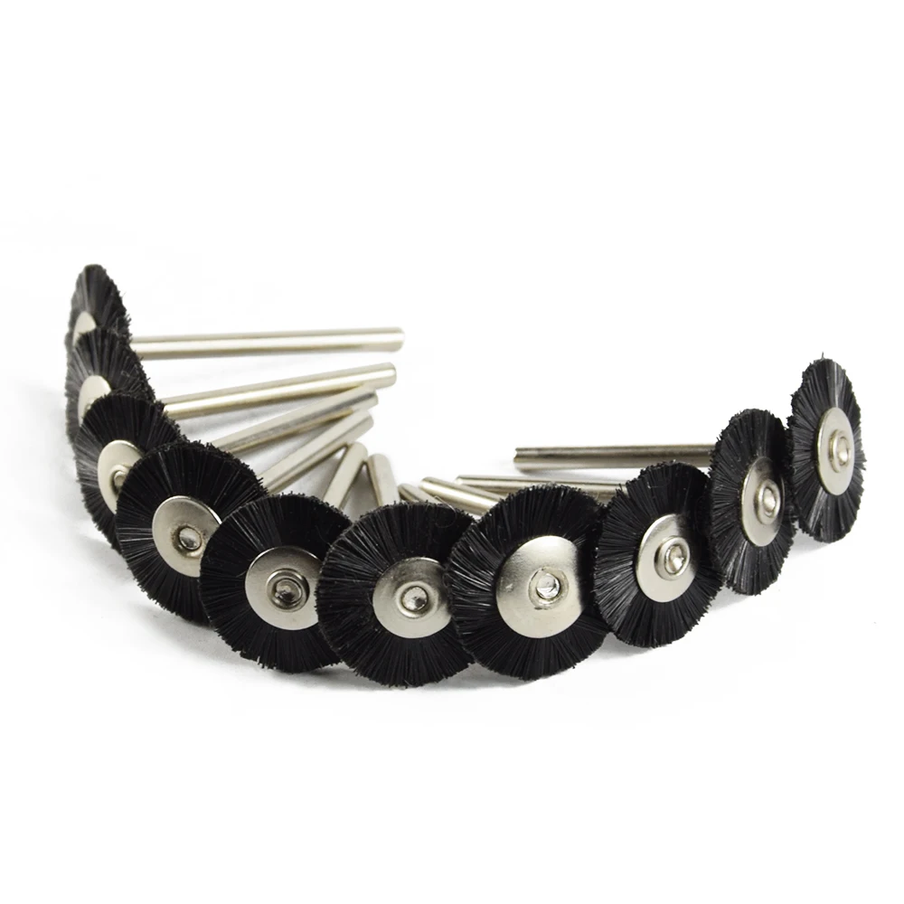 XCAN 10/20 قطعة فرش تلميع 3 مللي متر عرقوب النايلون فرشاة سلك مجموعة ل دريمل أدوات دوارة اكسسوارات الصدأ إزالة أداة