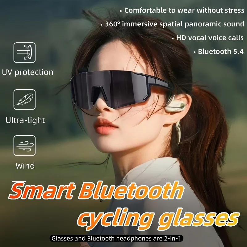

QY-Pro1 Bluetooth Smart Glasses AI Intelligent Translation Sunglasses Voice Remote Control Music Eyewear Waterproof Eyeglasses