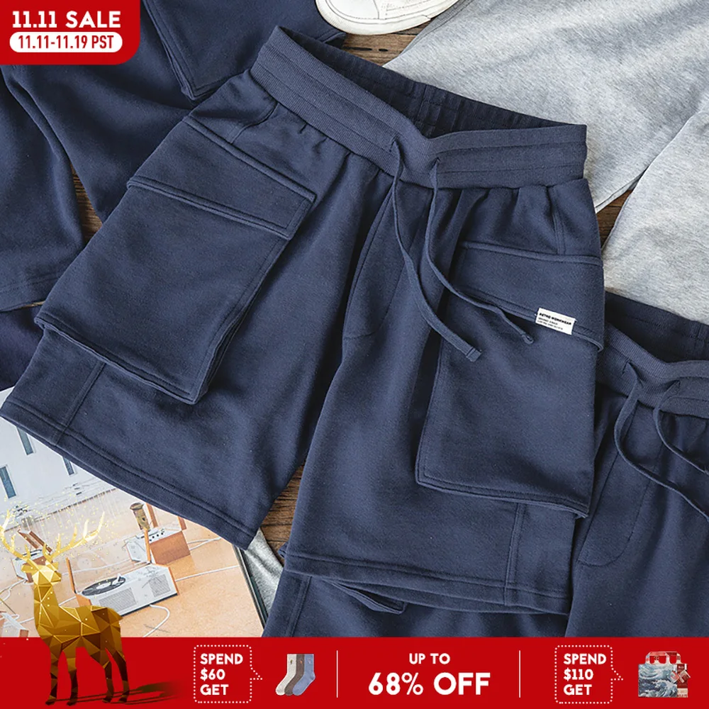 مادن اليابانية P44 محبوك السراويل جيوب كبيرة الرياضة Amekaji السراويل القصيرة الصيف عم فو ملابس العمل التكتيكية السراويل البضائع #1