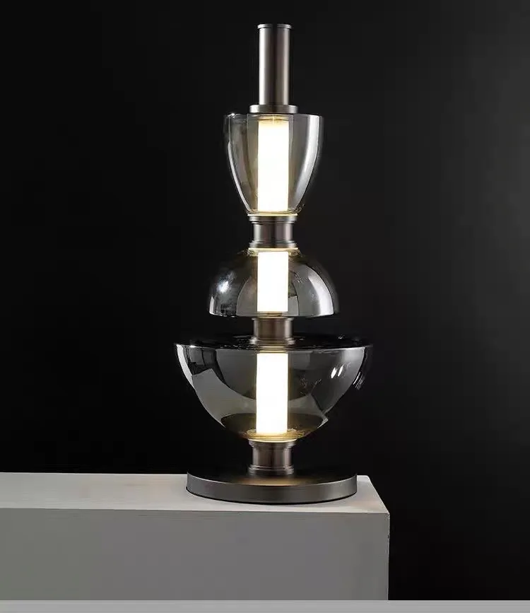 Nordique minimaliste moderne Restaurant verre lustre chez l'habitant chambre principale lampe de chevet café salle à manger lampe de Table