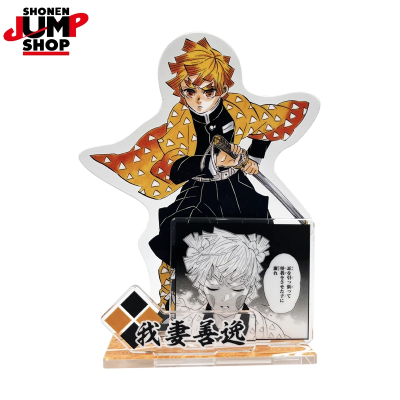 11cm Anime Demon Slayer 4 Figure Acrylic Stand Original High Quality Product Tanjirou Figur Zenitsu Statue Collectible Art Toys