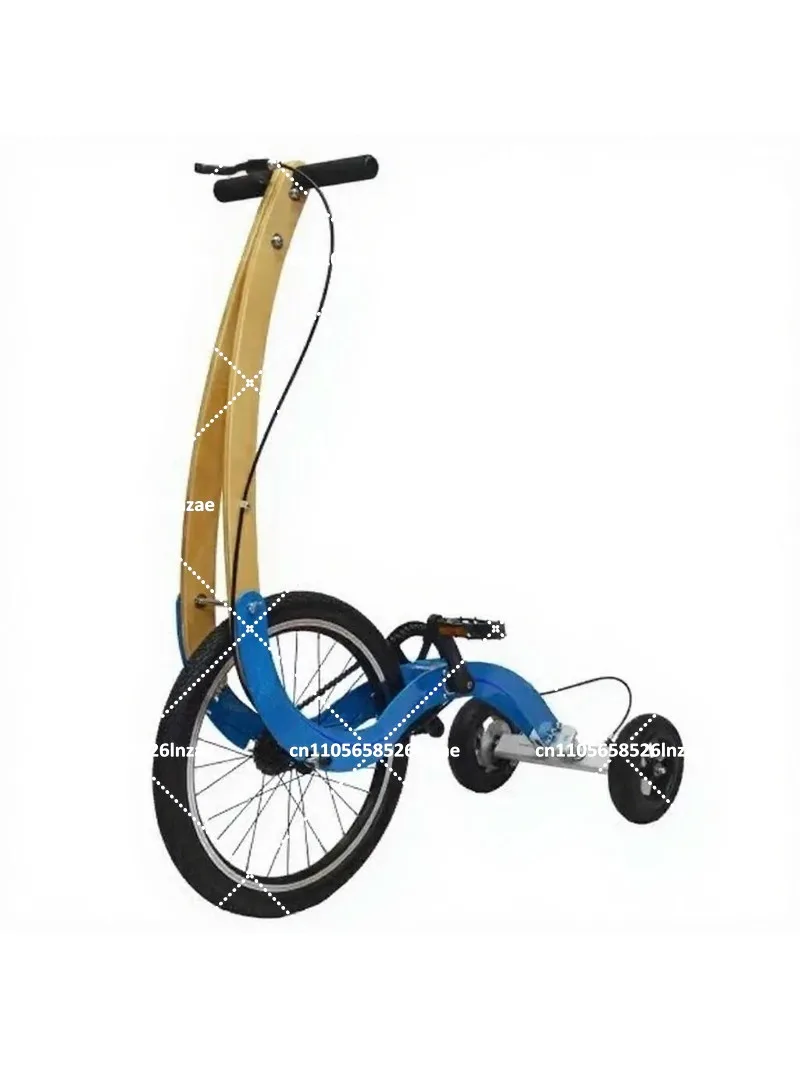 Vertical Stationary Bike Standing Three-Wheel Commuter Bicycle for Home Workout