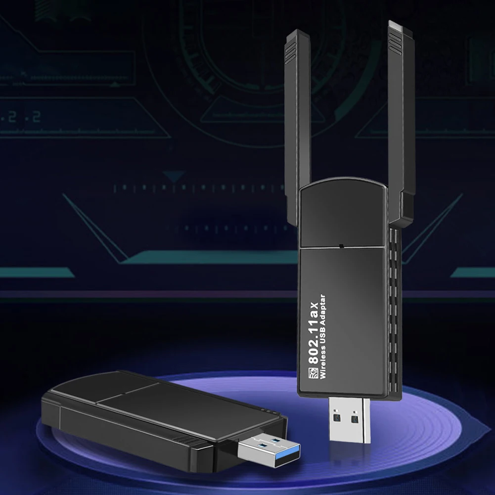 WiFi6 USB WiFi Adapter Network Card Dual Band 2.4G/5GHz External Wireless Adapter 1800Mbps For PC Laptop Window