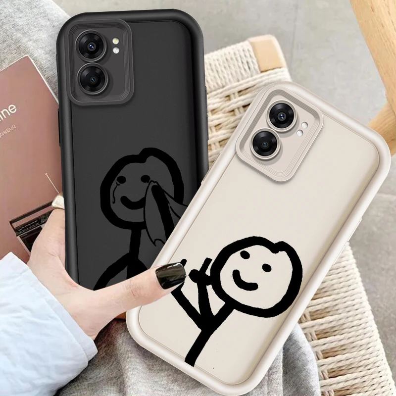 

Cartoon Matchman Cute Art Eye Ladder For OPPO Find X5 X3 A58 A57 A55 A53 A54 A92 A74 A78 A98 A16 A94 A76 A72 5G Funda