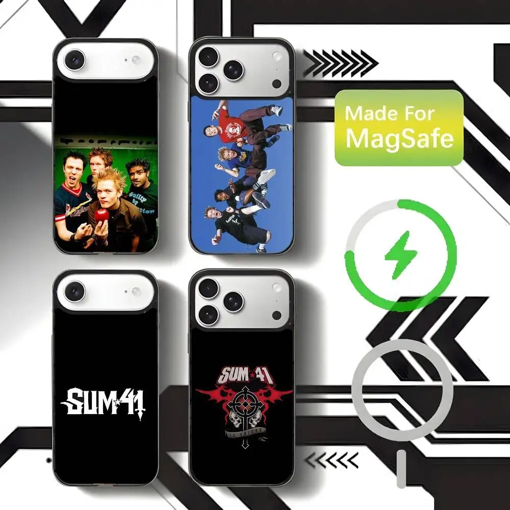 

Sum 41 Order In Decline Phone Case For iPhone 17,16,15,14,13,12,11,Pro,Max,Plus,Mini,SE4,E Magnetic Magsafe Wireless Charging