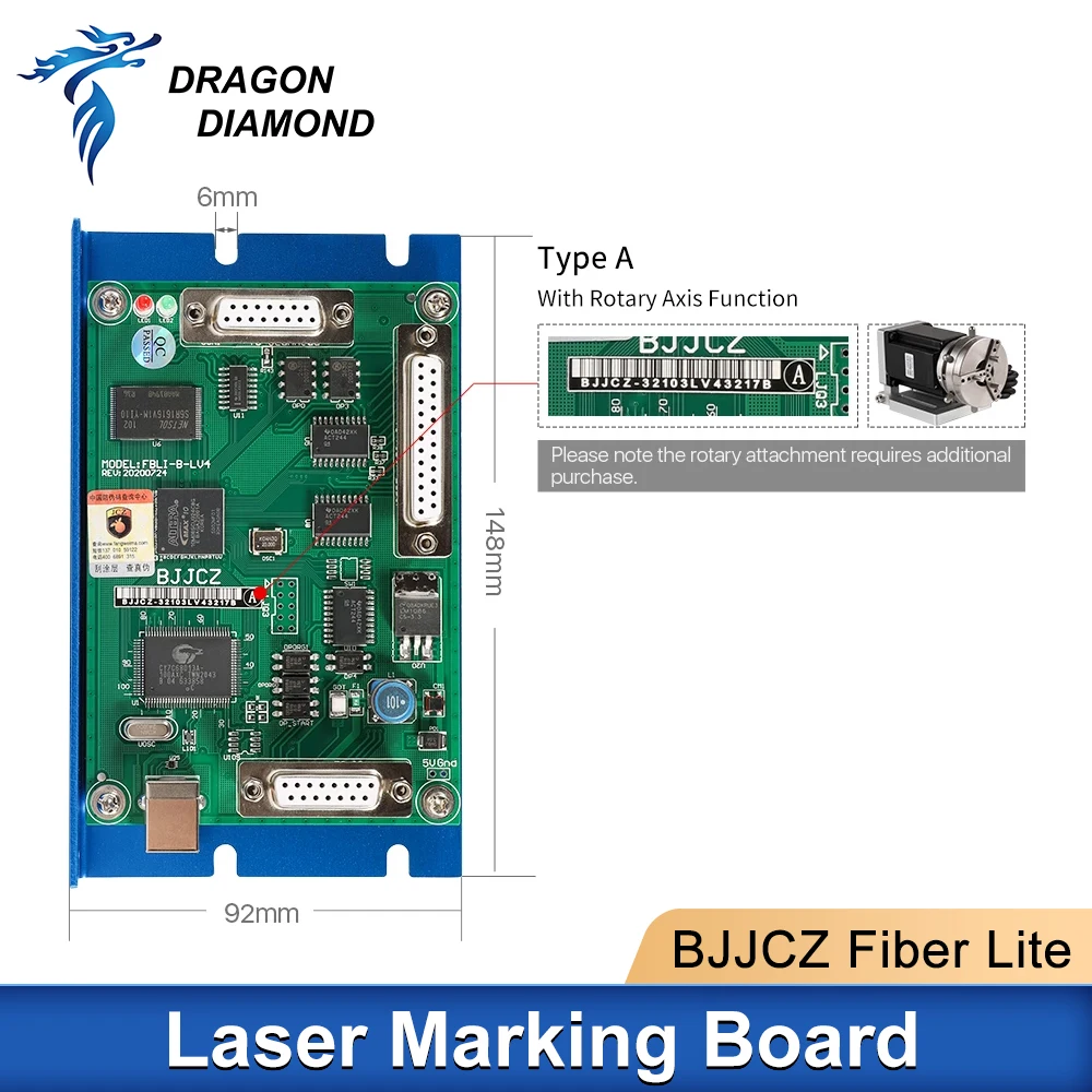 Imagem -02 - Original Laser Marcação Controlador Ezcard Control Board para Raycus Max Jpt Ipg Fibra Marcação Machine Bjjjcz Fbli-b-lv4