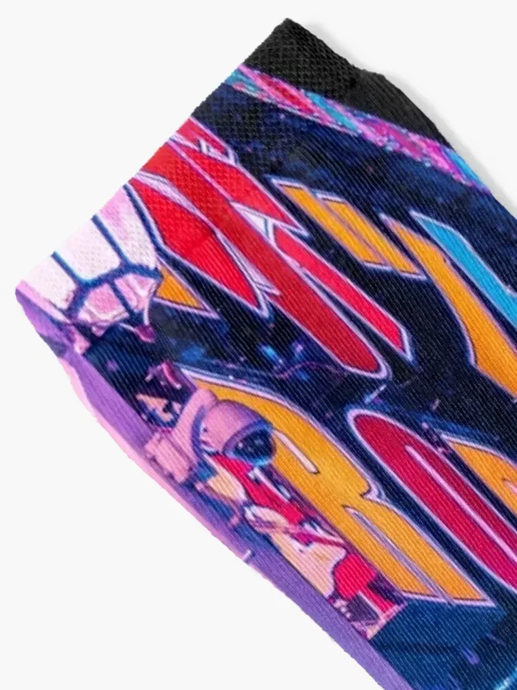 Neon Drip Socks Hiking boots Soccer aesthetic Stockings man Man Socks Women's