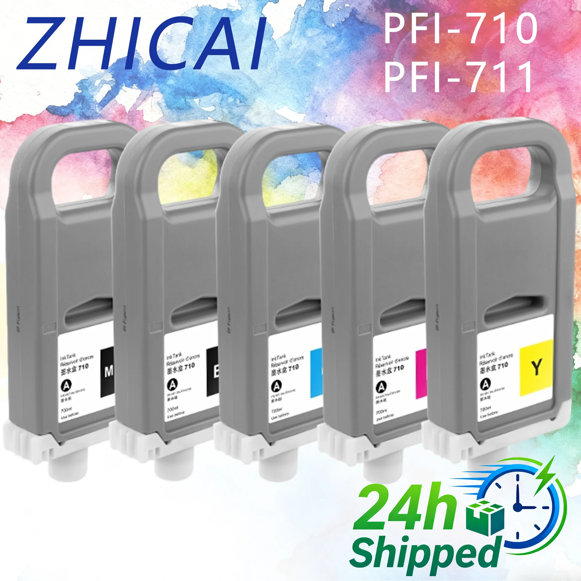 PFI710 PFI-711 Ink Cartridge for Canon TX2000 TX3000 TX4000 TX2100 TX3100 TX4100 TX2200 TX3200 Printer With pigment Ink and Chip