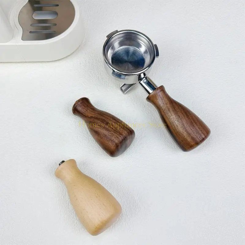 D0AB Manico in legno ergonomico per macchine da caffè Groufead E61 e bacchette a vapore