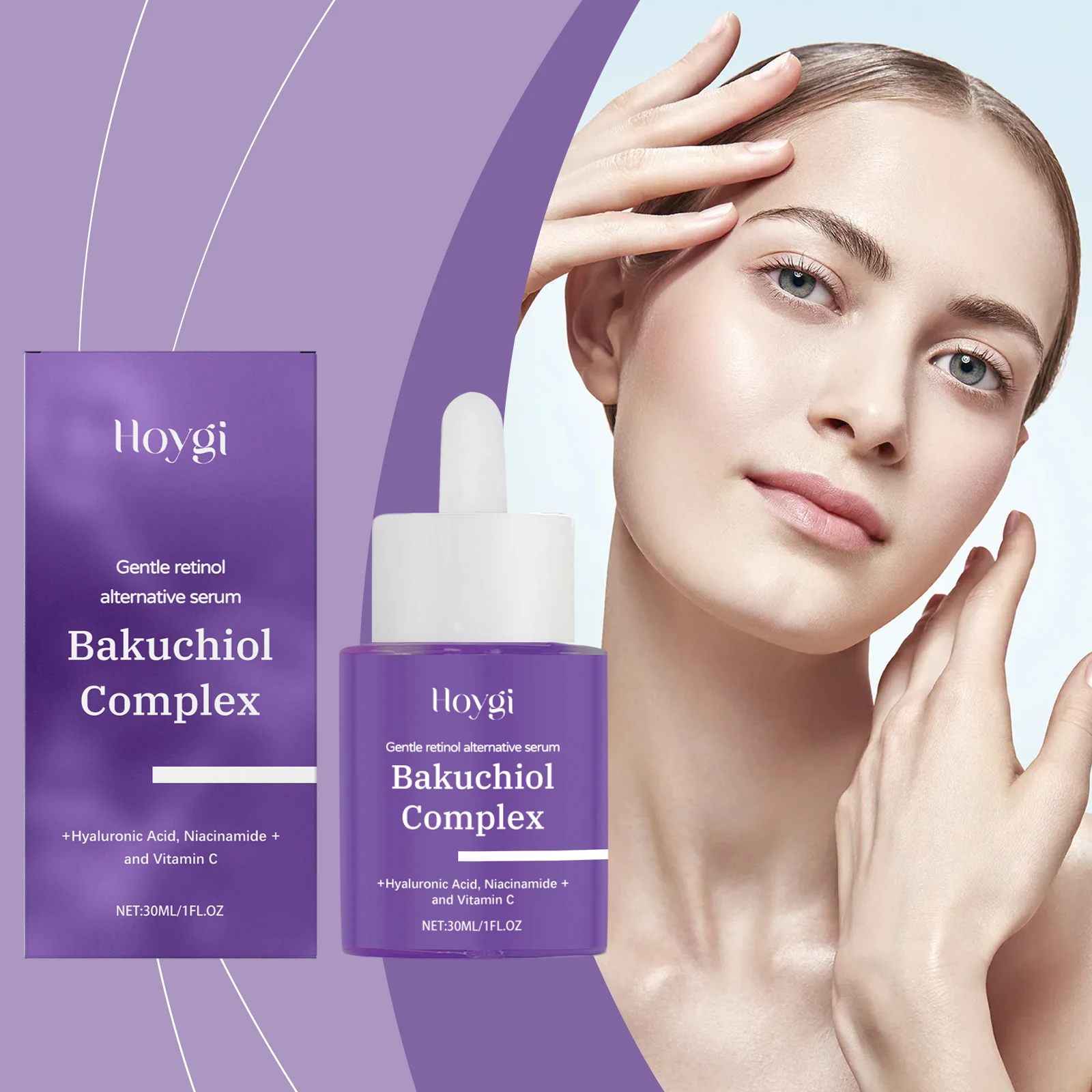 Daily Retinol Facial Serum - Moisturizing Nourishing Hydrating Brightening Gentle Skincare for a Radiant Complexion