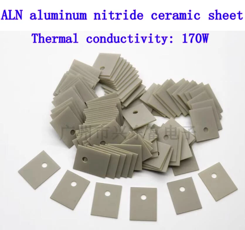 Substrato ceramico in nitruro di alluminio da 10 pezzi TO-220/3P/247/264 substrato ceramico per tubo MOS ad alta potenza ad altissima conduttività termica