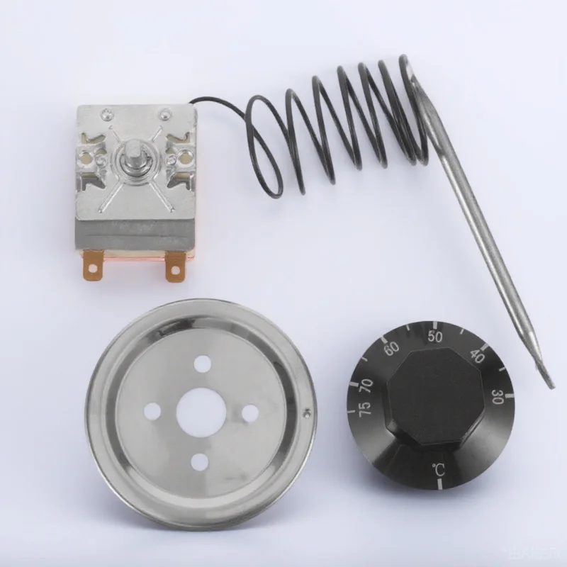 

Thermostat for Oven Fryer and Heater 30-75 Degree 16A Mechanical Temperature Controller Capillary Stove Range Thermostat