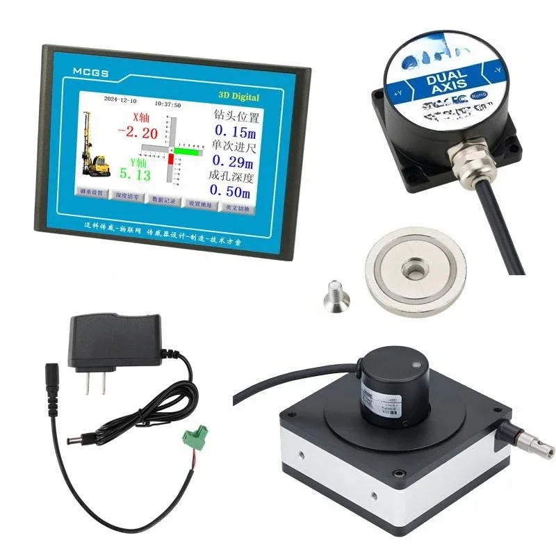 DMI2800 rotary drilling rig display mast verticality detection drilling depth  angle gauge