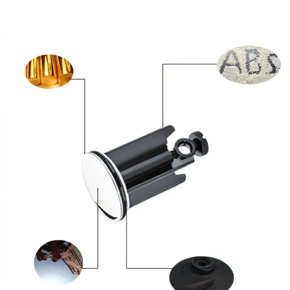 Durable Brass Pop Up Drain Stopper Basin Sink Waste Plug Replacement Component For Standard European Sink Fittings